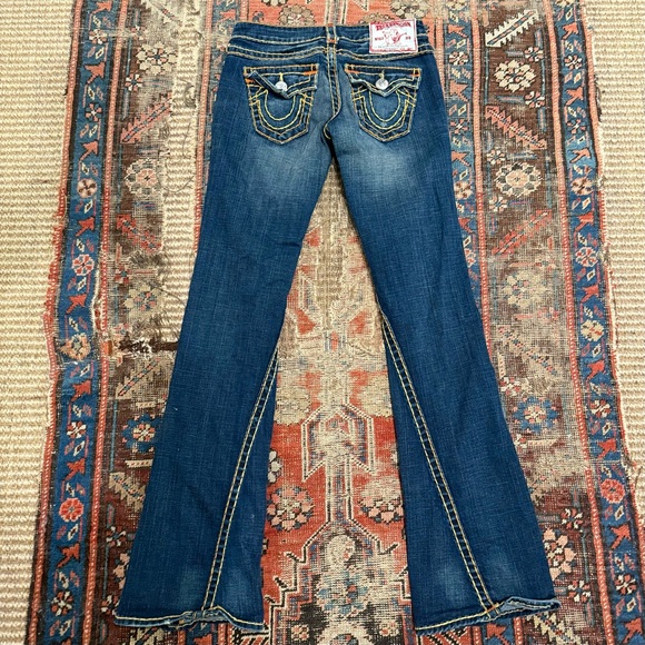 True Religion | Women’s JOEY Super T Boot Cut Jeans | Thick Stitching - Picture 5 of 9